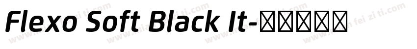 Flexo Soft Black It字体转换